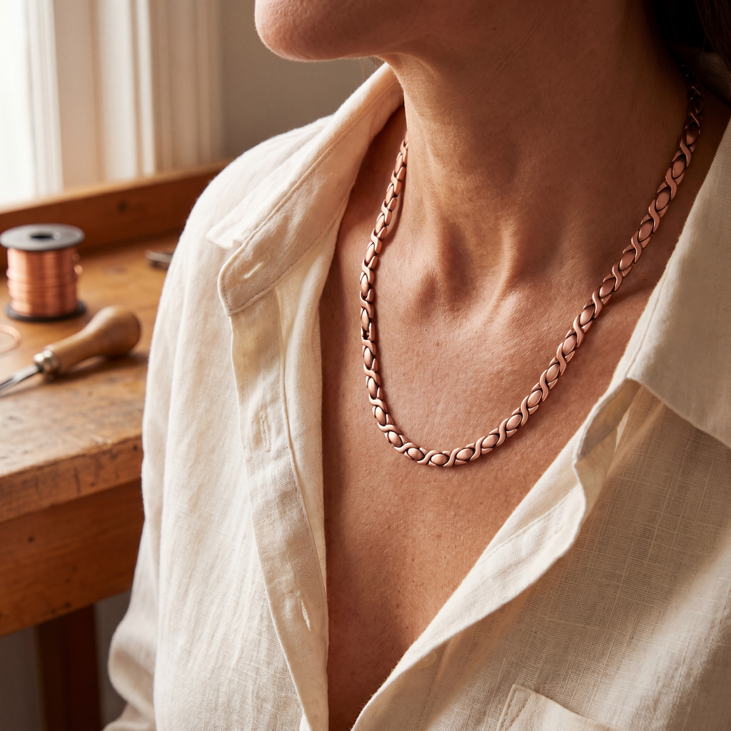 Elsie's Cedar Copper Necklace
