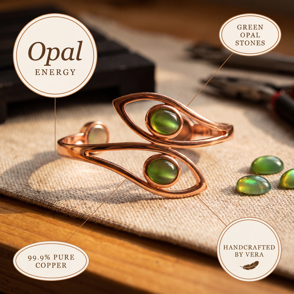 Elsie's Opal Copper Bracelet