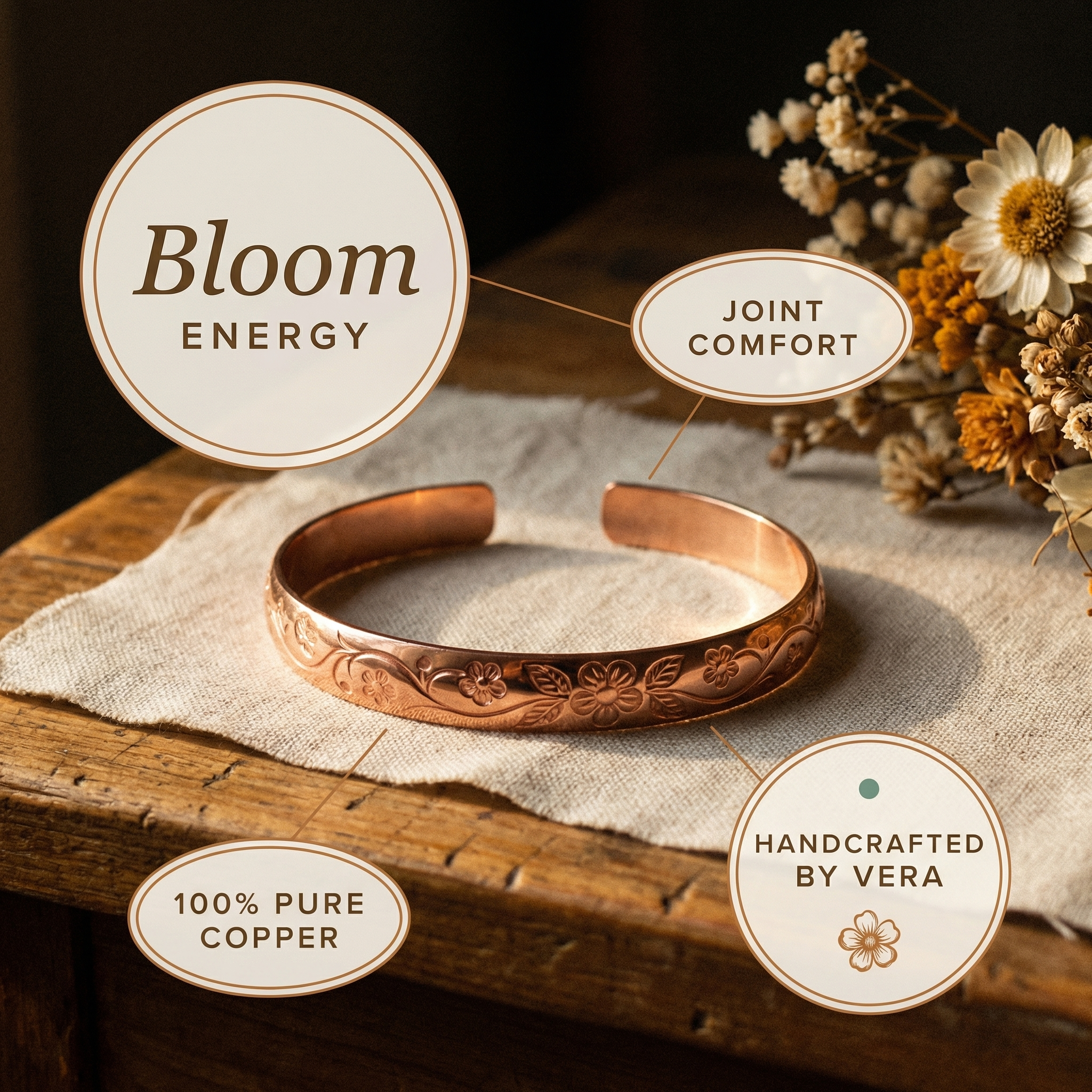 Elsie's Bloom Copper Bracelet