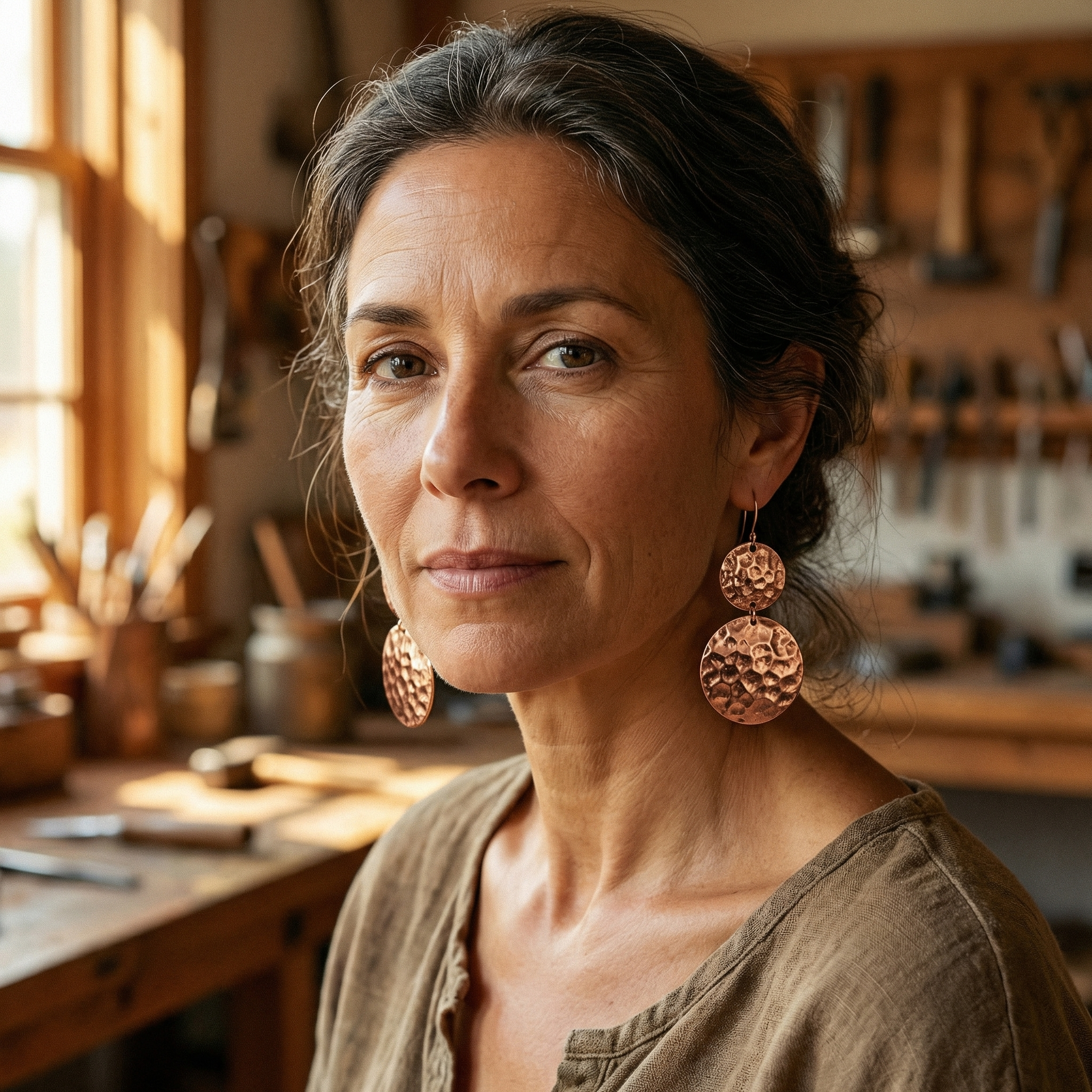 Elsie's Solstice Copper Earrings