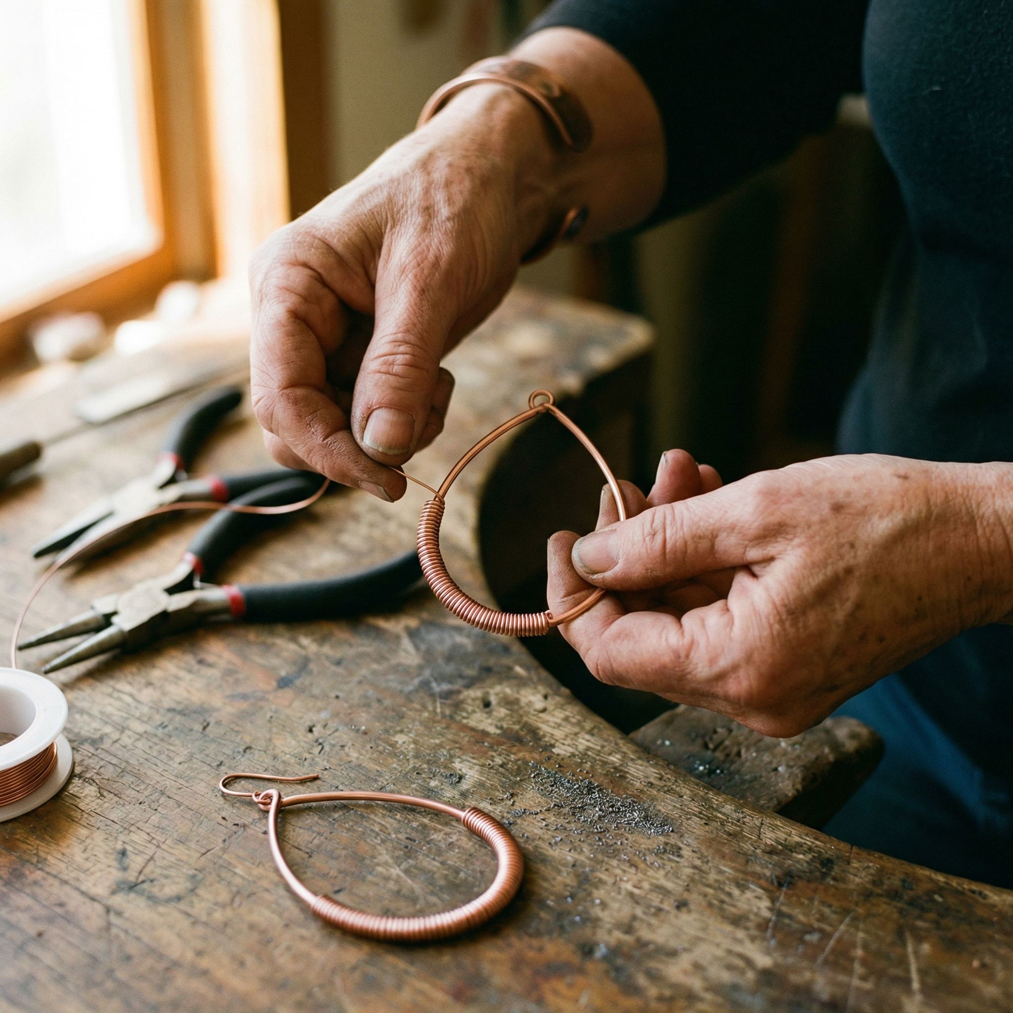 Elsie's Creek Copper Earrings