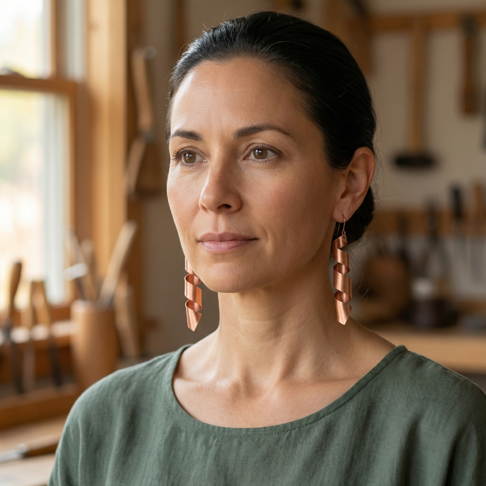 Elsie's Dusk Copper Earrings