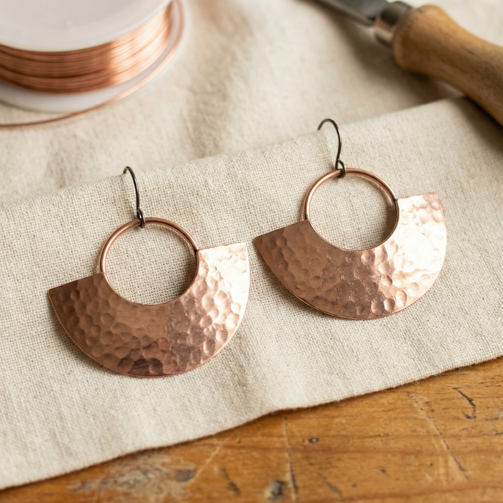Elsie's Sol Copper Earrings