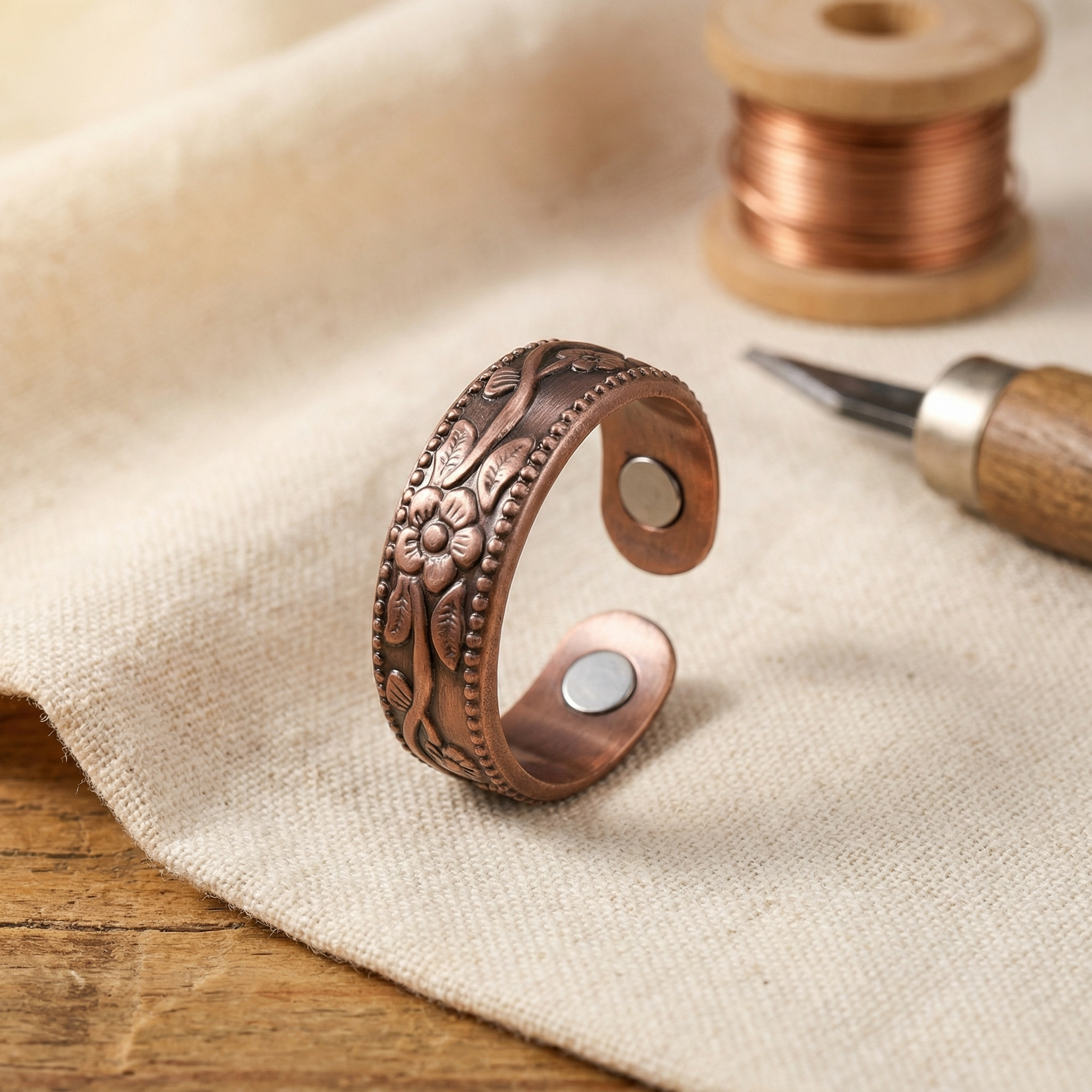 Elsie's Petal Copper Ring