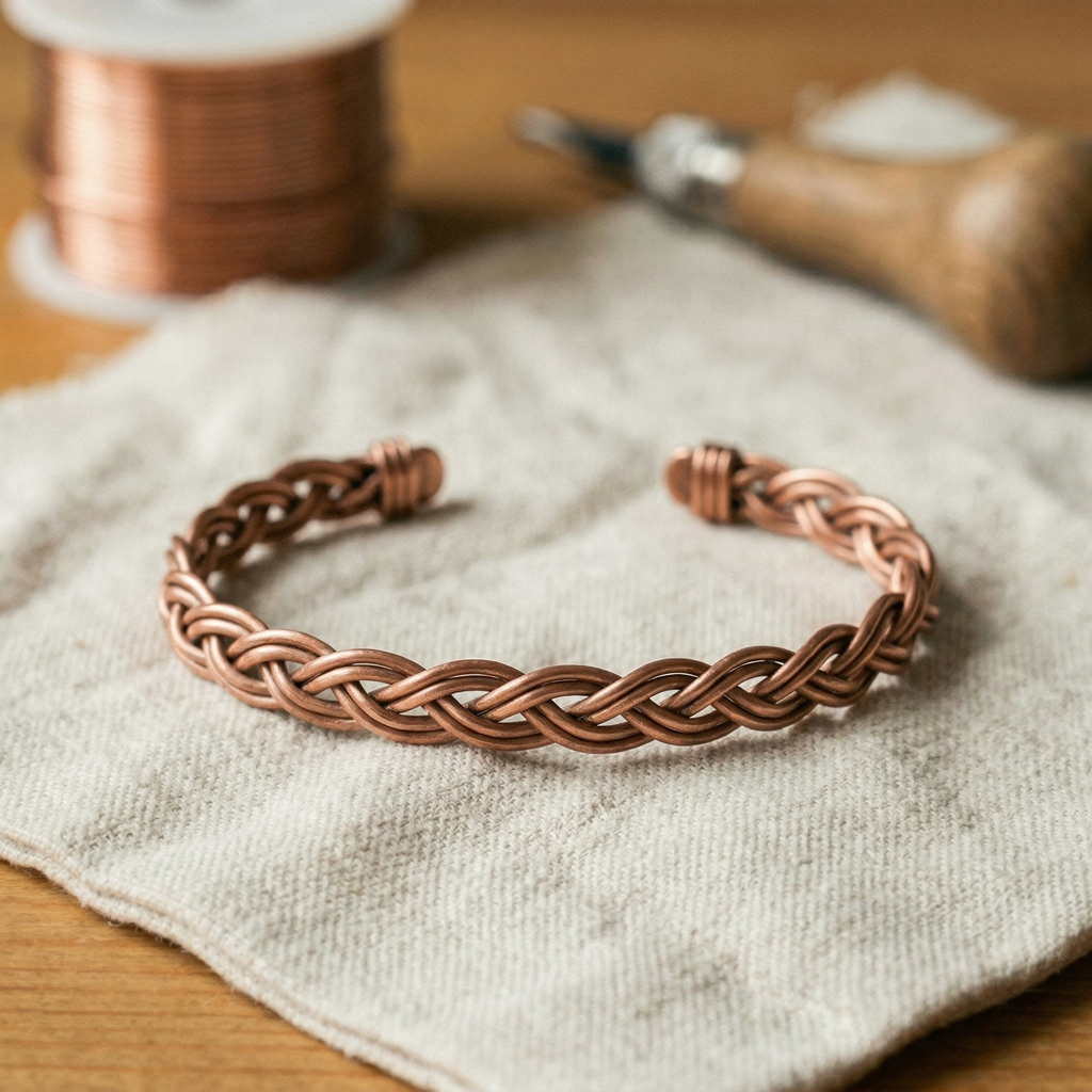 Elsie's Reed Copper Anklet