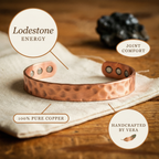 Elsie's Lodestone Copper Bracelet
