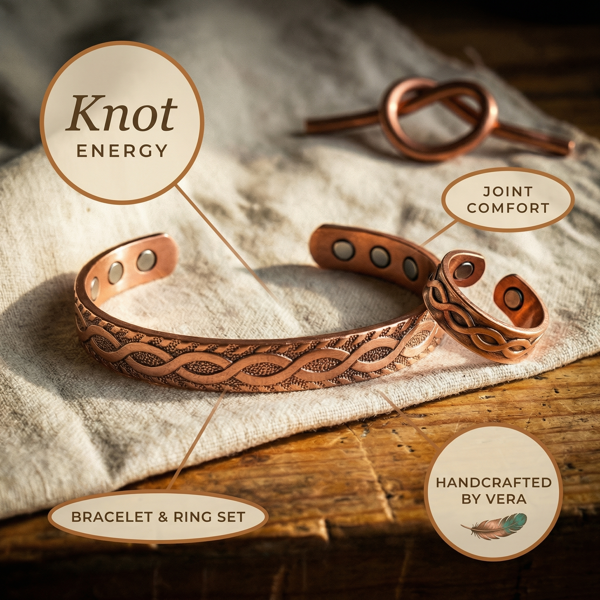Elsie's Knot Copper Set