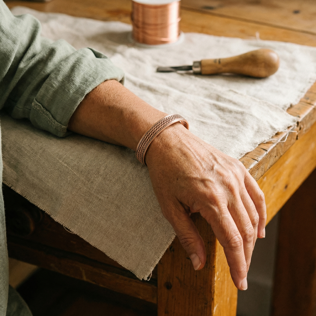 Elsie's Wave Copper Bracelet