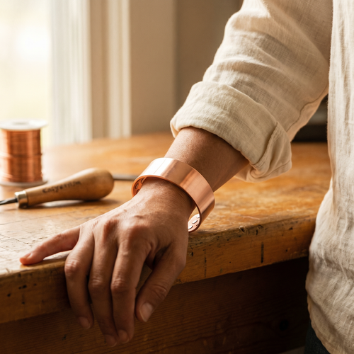 Elsie's Anvil Copper Bracelet