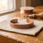 Elsie's Moss Copper Bracelet
