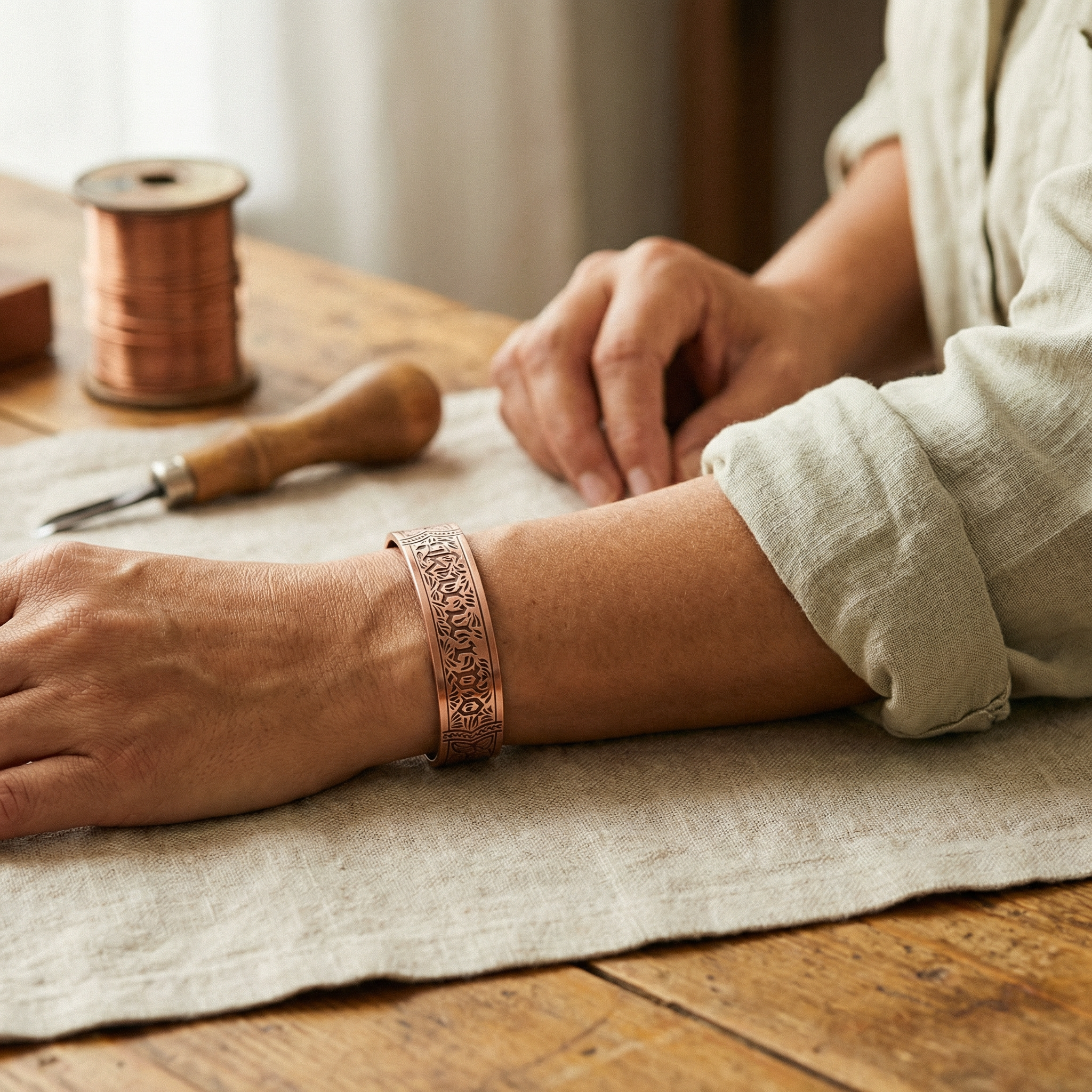 Elsie's Drift Copper Bracelet