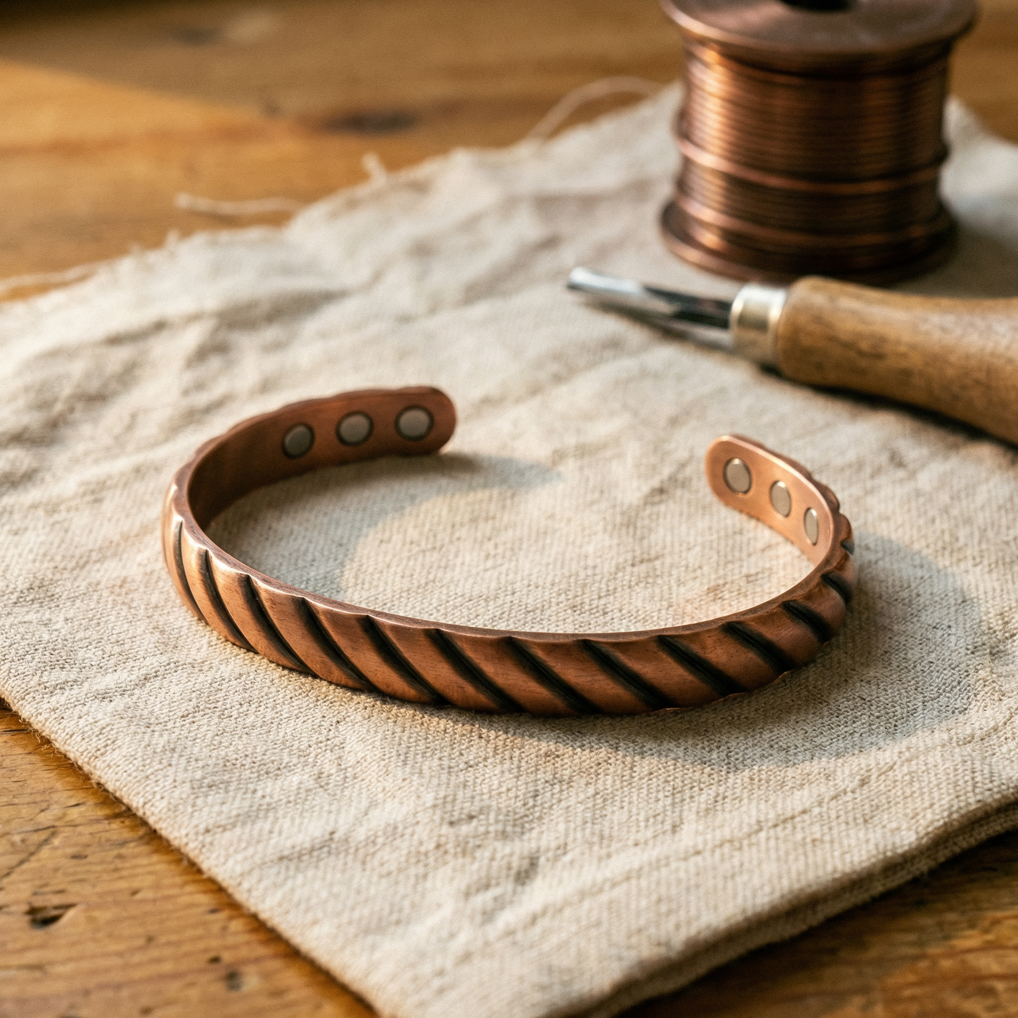 Elsie's Thorn Copper Bracelet