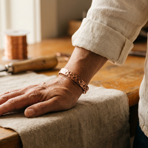 Elsie's Furrow Copper Bracelet