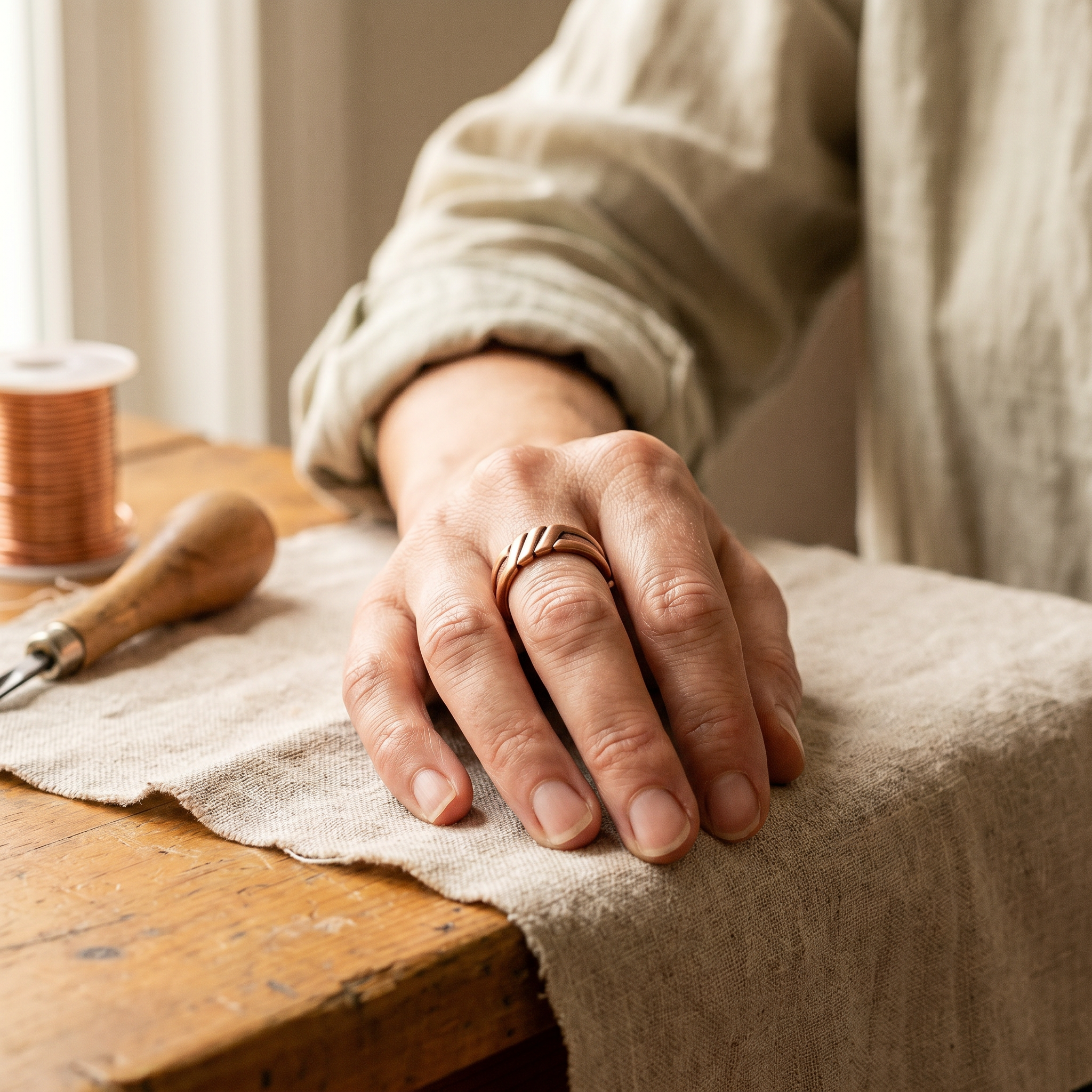 Elsie's Peat Copper Ring