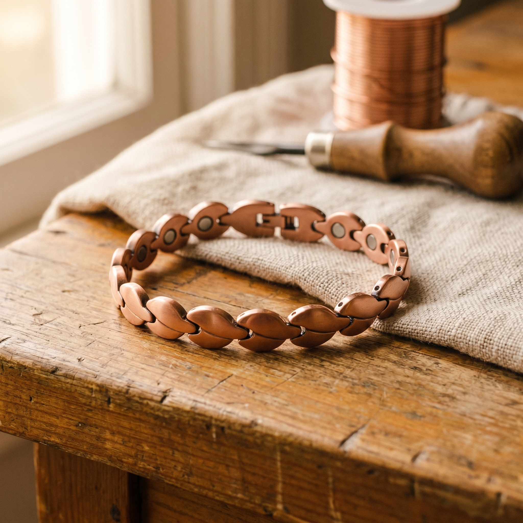 Elsie's Marsh Copper Anklet