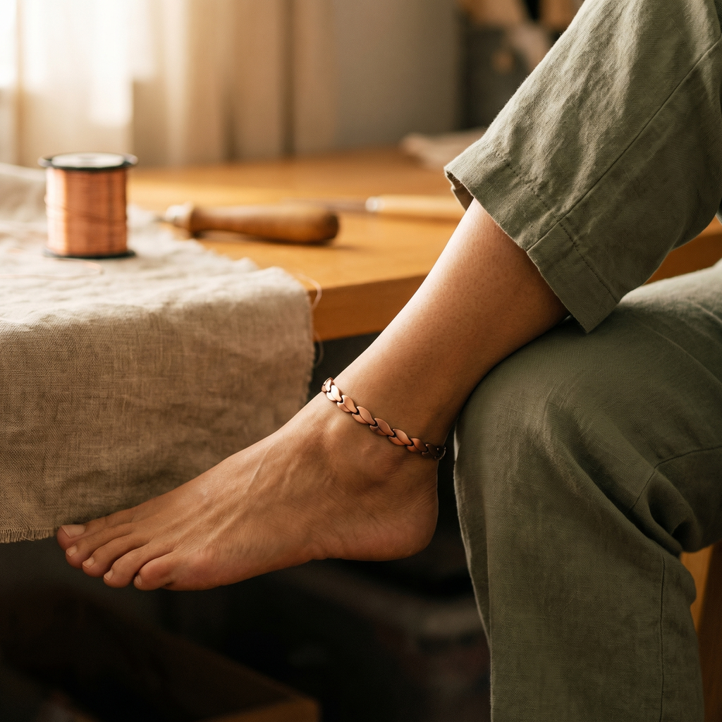 Elsie's Marsh Copper Anklet
