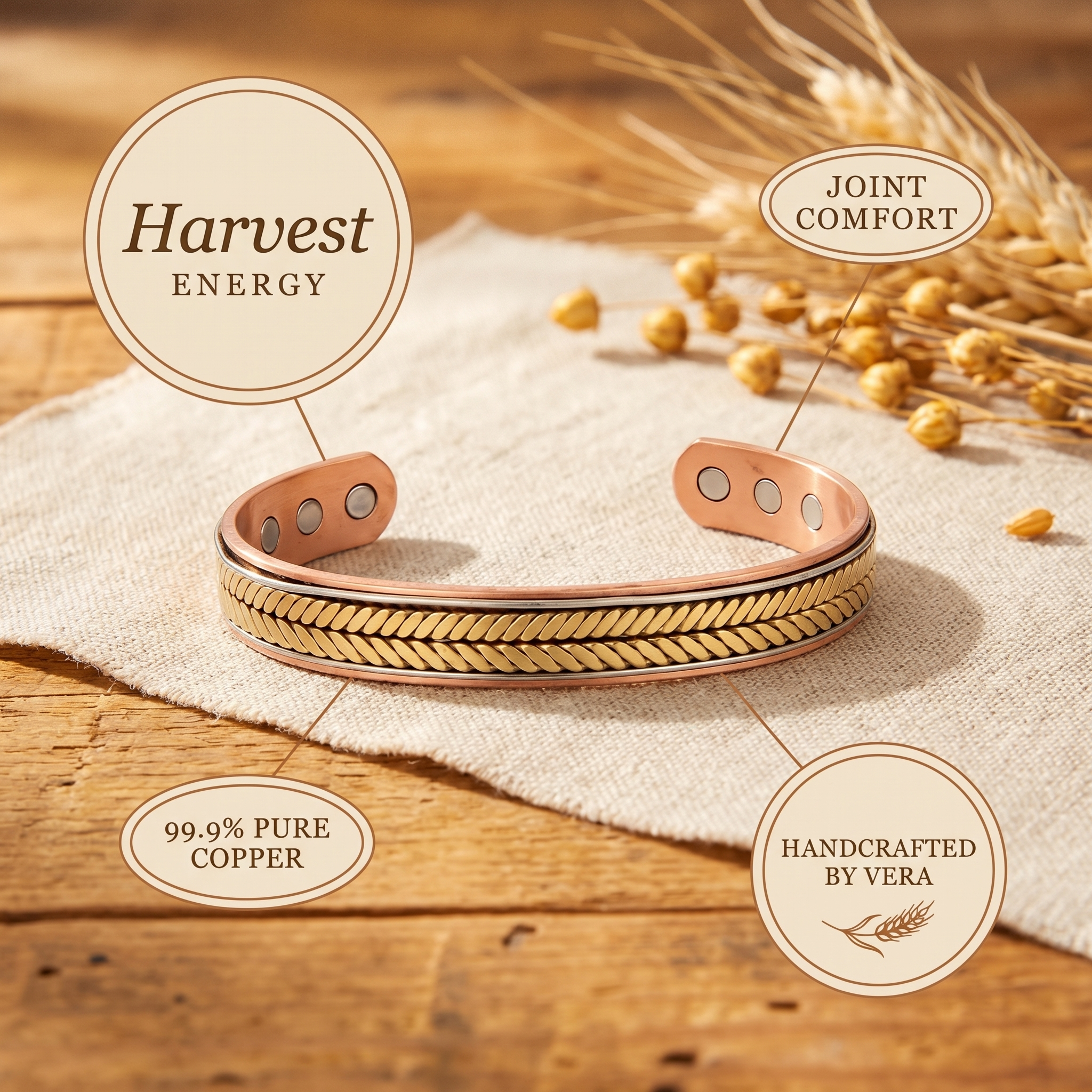 Elsie's Harvest Copper Bracelet