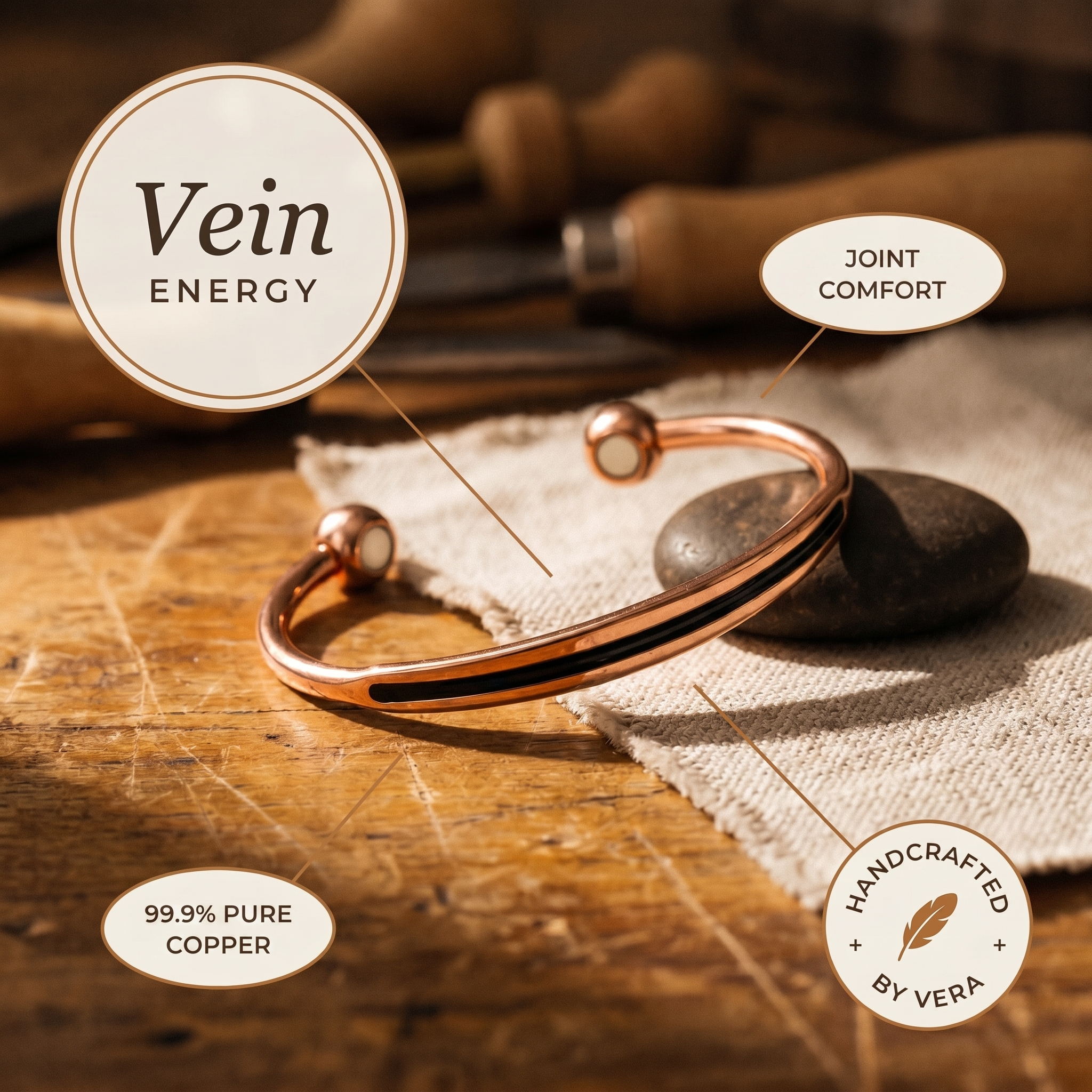 Elsie's Vein Copper Bracelet
