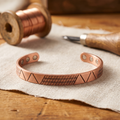 Elsie's Crest Copper Bracelet