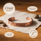 Elsie's Crest Copper Bracelet