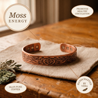 Elsie's Moss Copper Bracelet