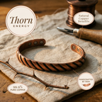 Elsie's Thorn Copper Bracelet