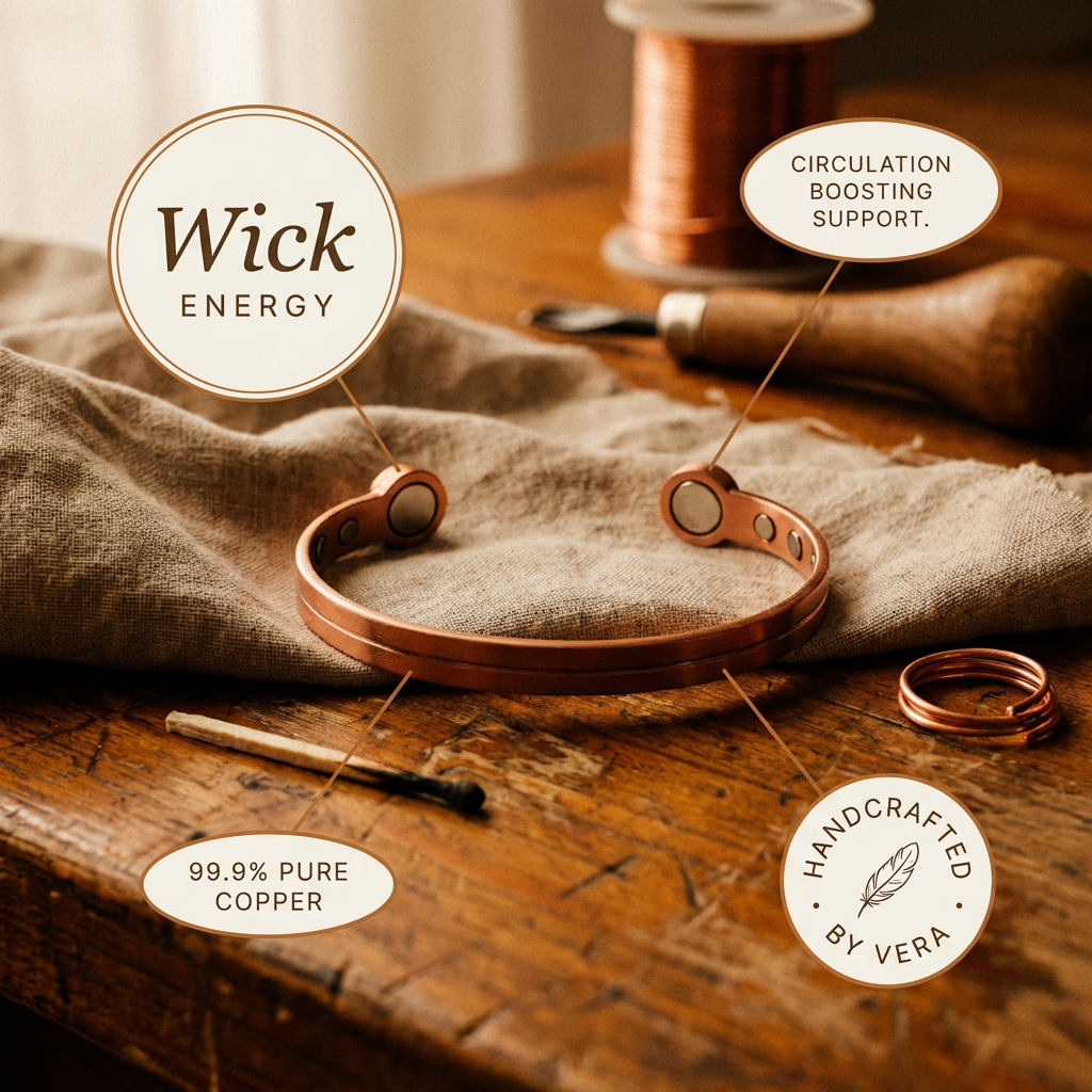 Elsie's Wick Copper Bracelet