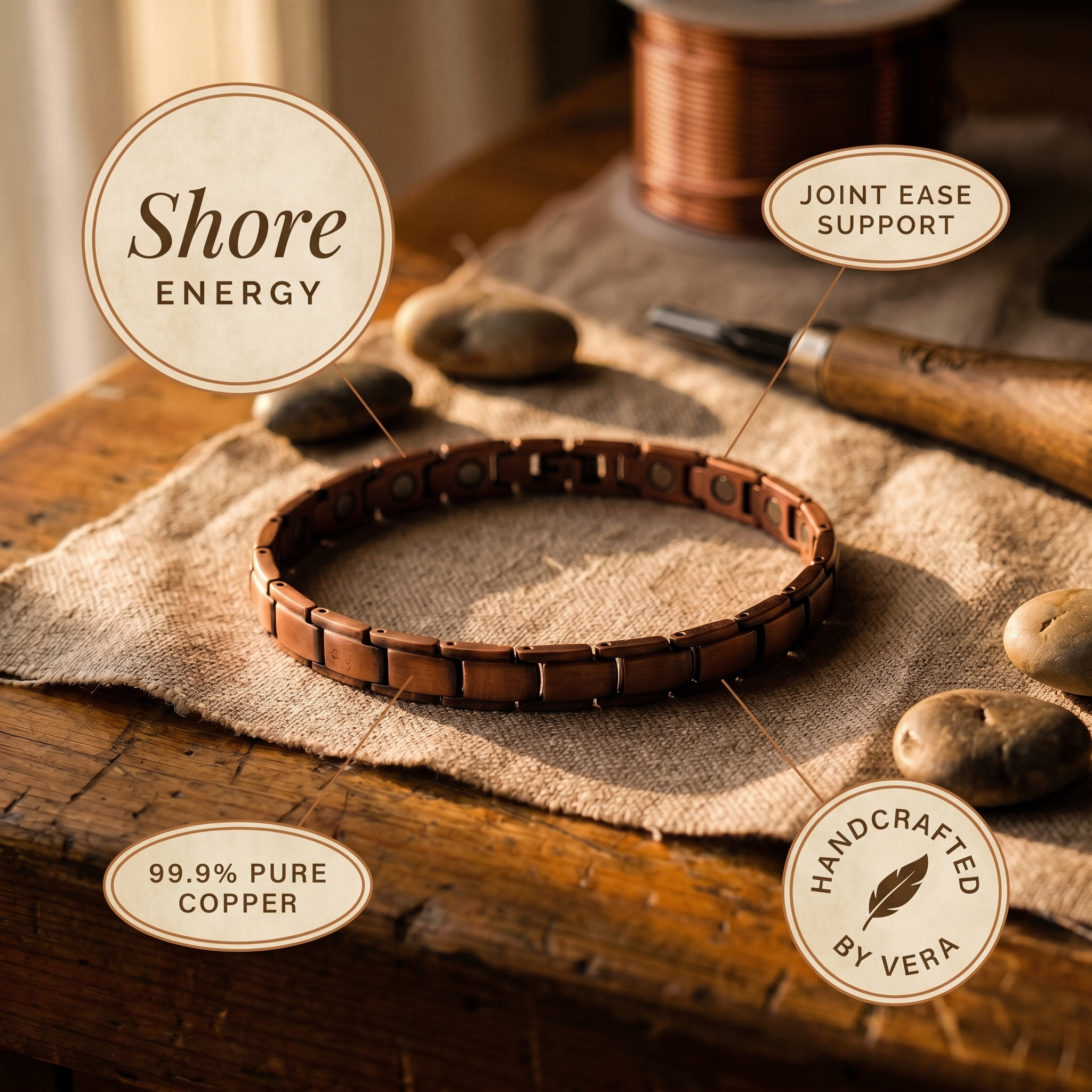 Elsie's Shore Copper Anklet