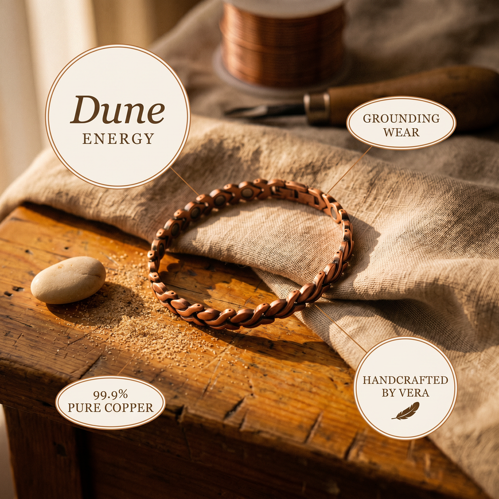 Elsie's Dune Copper Anklet