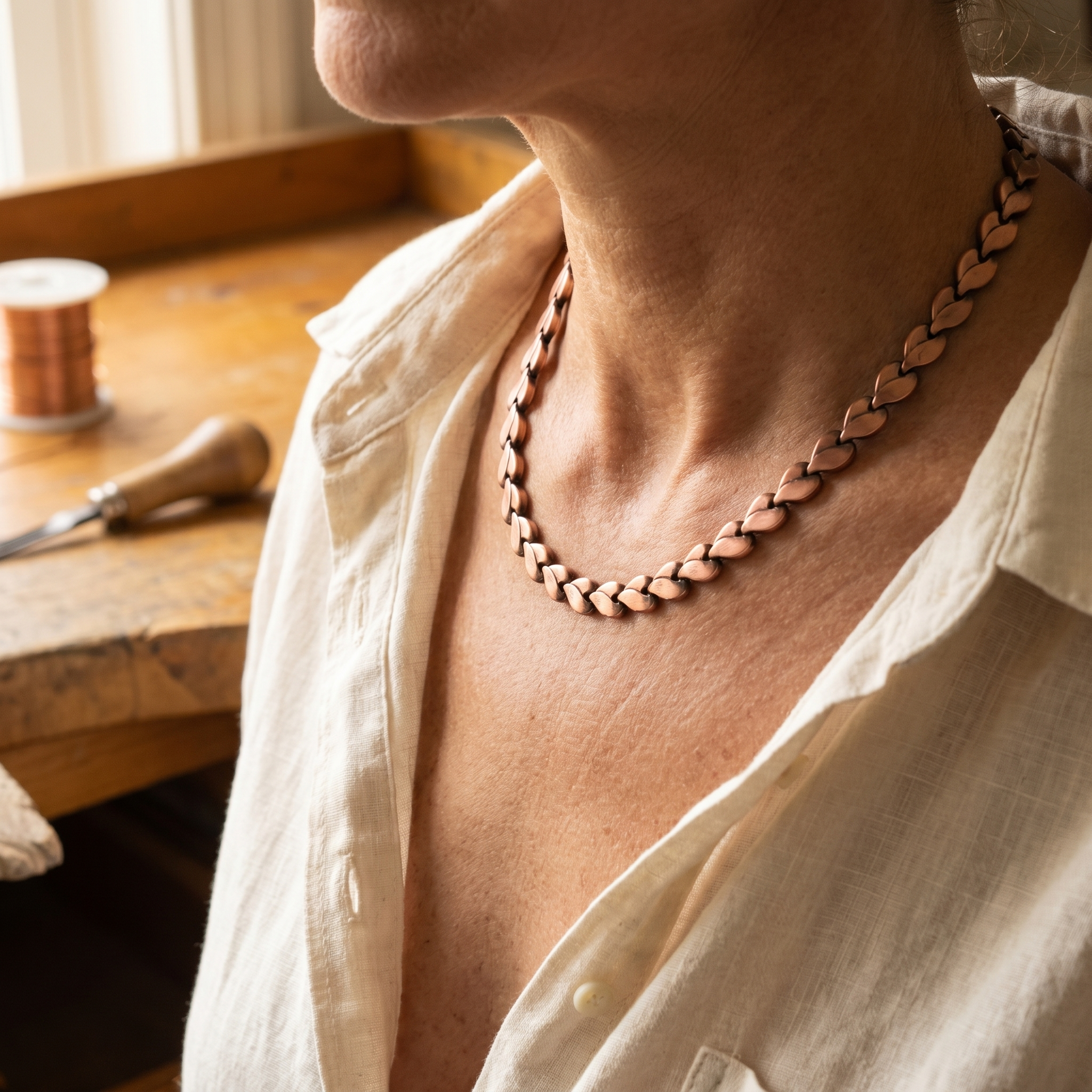 Elsie's Briar Copper Necklace