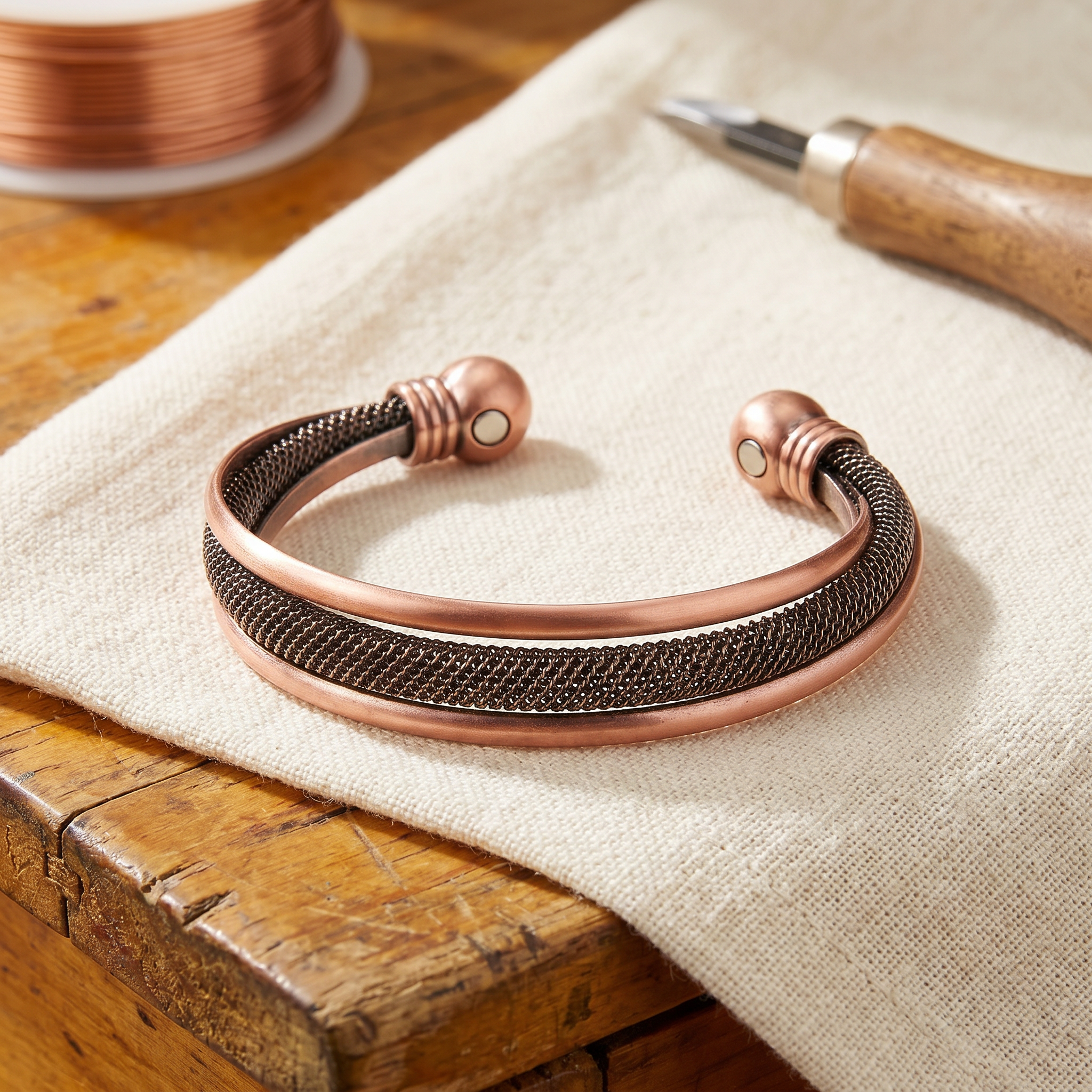 Elsie's Cairn Copper Bracelet