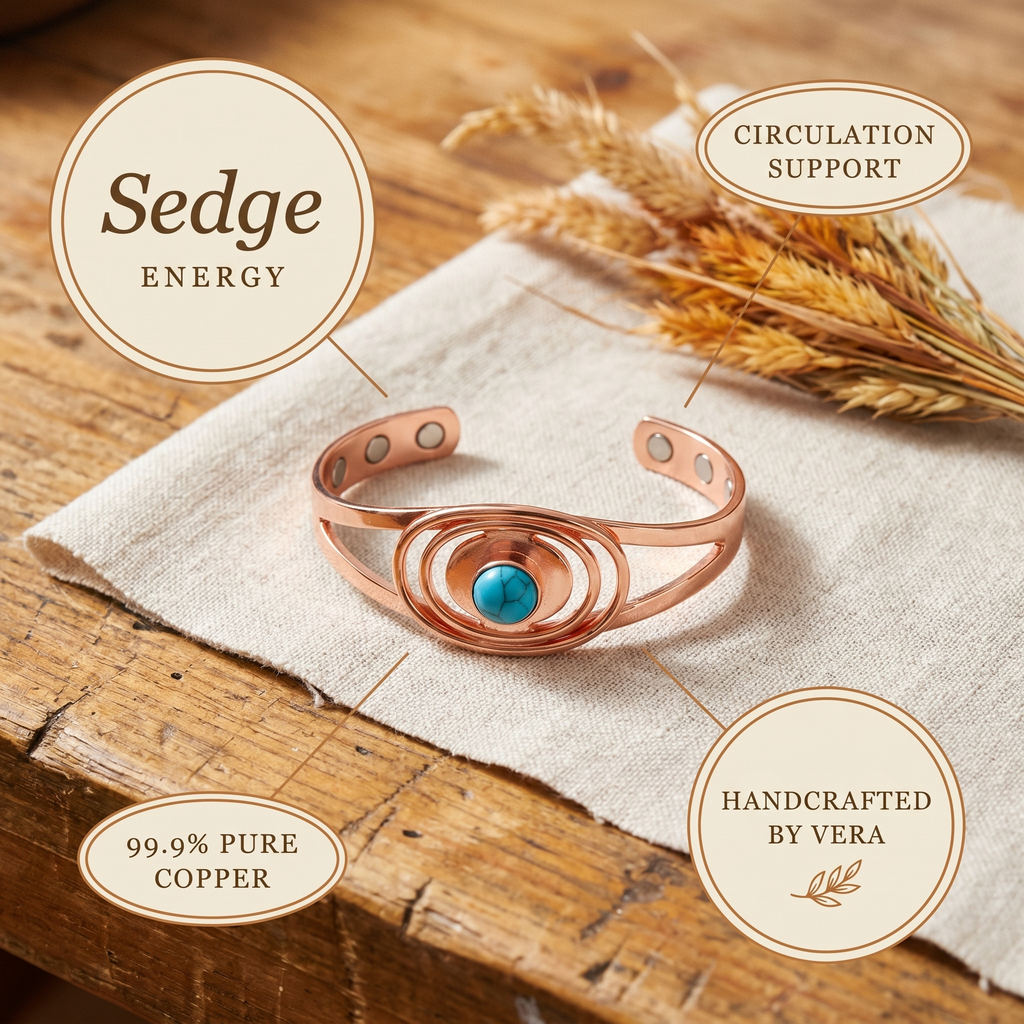 Elsie's Sedge Copper Bracelet