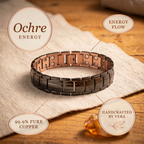 Elsie's Ochre Men's  Copper Bracelet