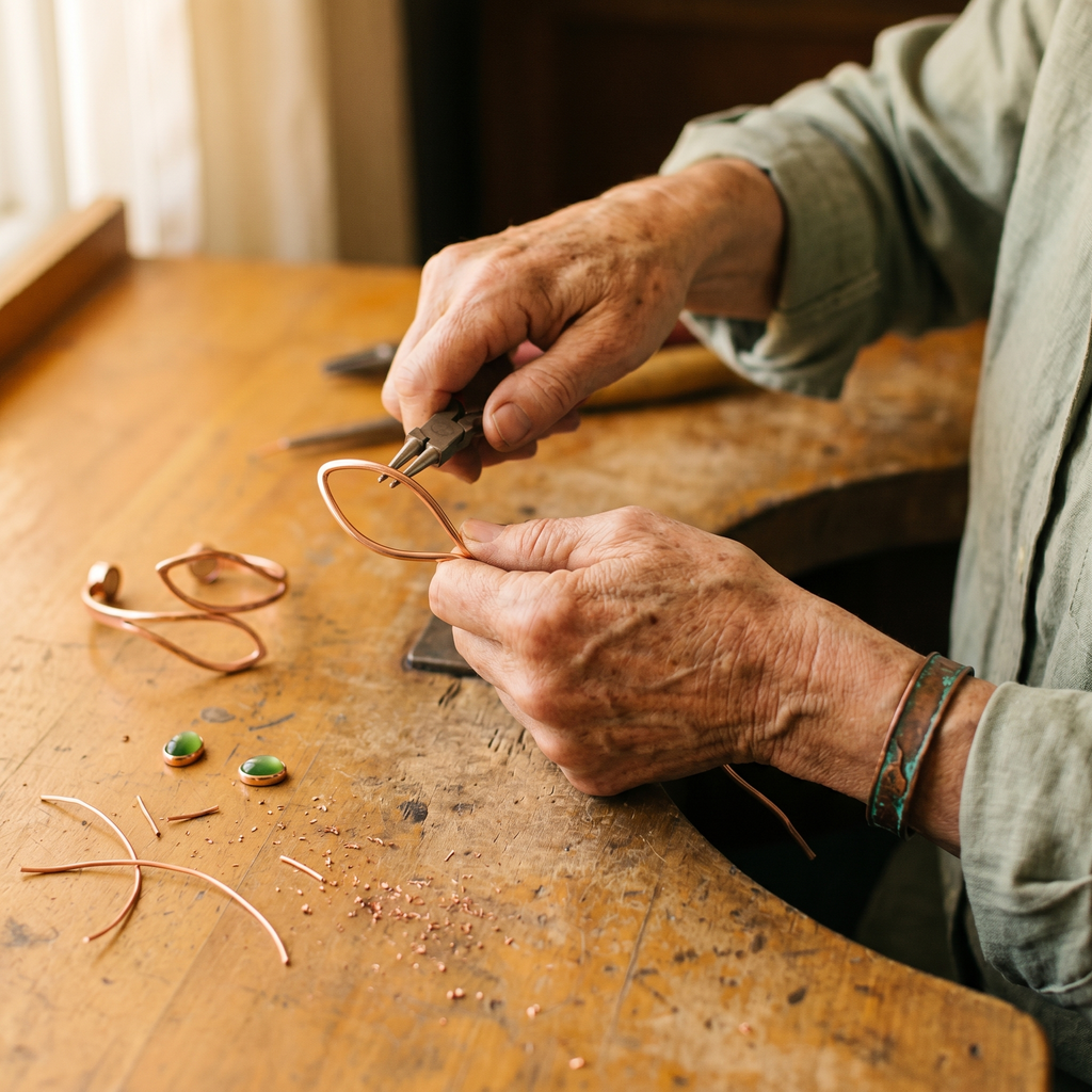 Elsie's Opal Copper Bracelet