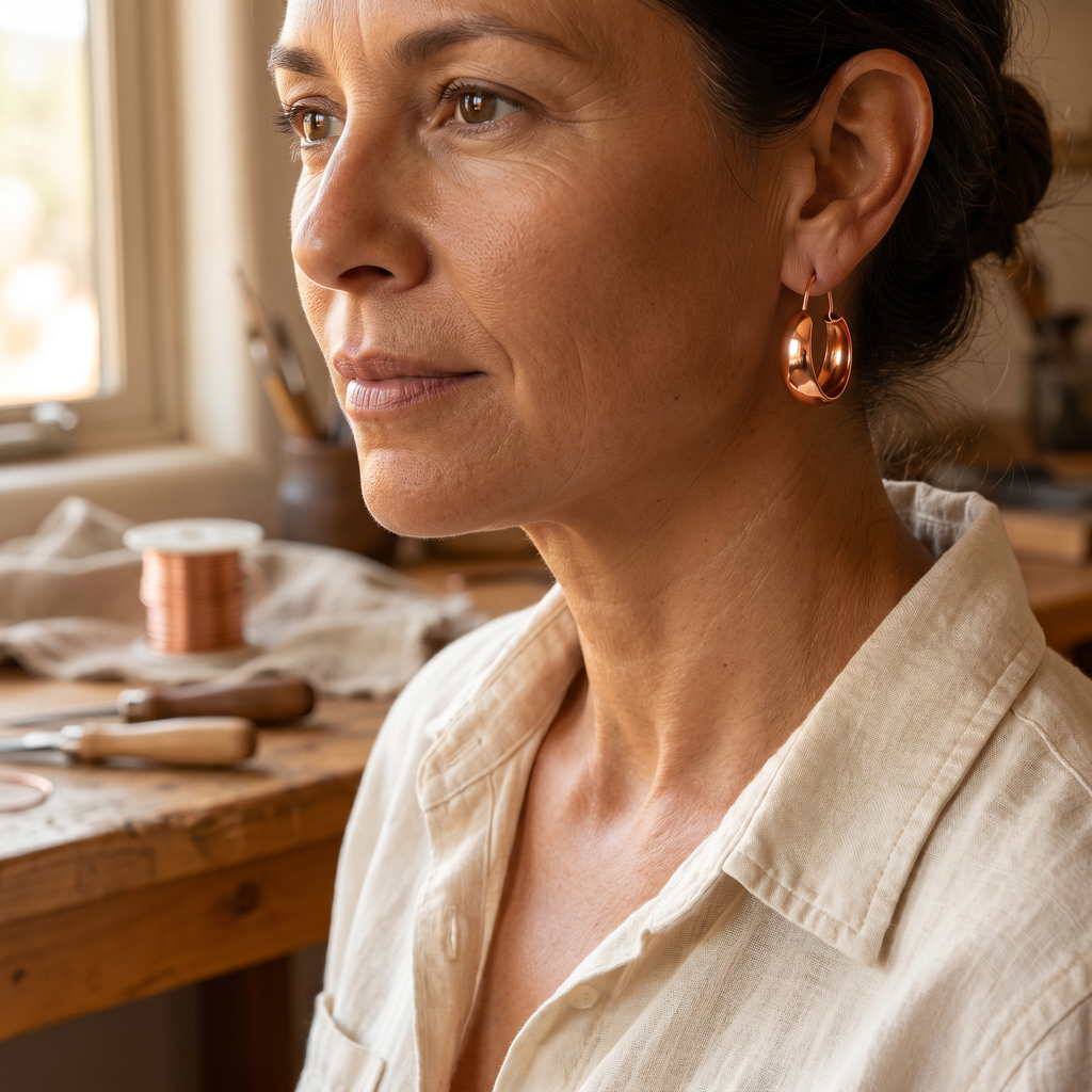 Elsie's Dell Copper Earrings