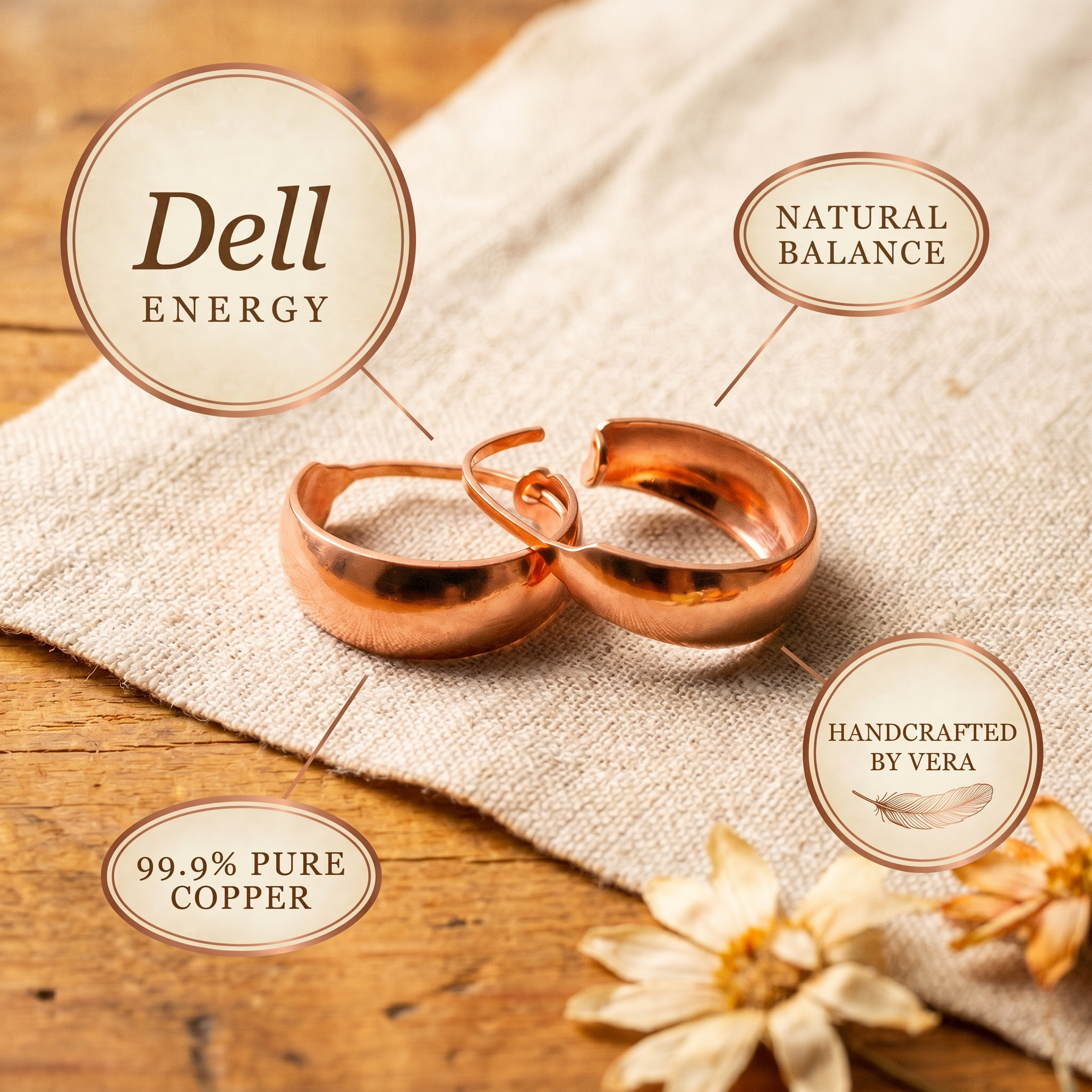 Elsie's Dell Copper Earrings