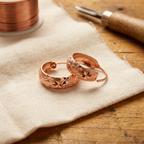 Elsie's Dew Copper Earrings