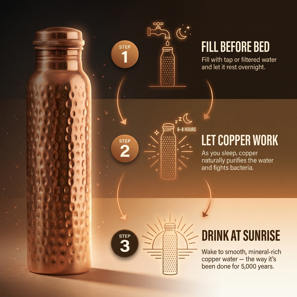 Elsie's Pure Copper Water Bottle