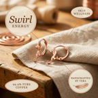 Elsie's Swirl Copper Earrings